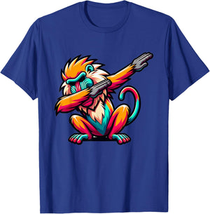 Dabbing Baboon T-Shirt - T-Shirt | Royal