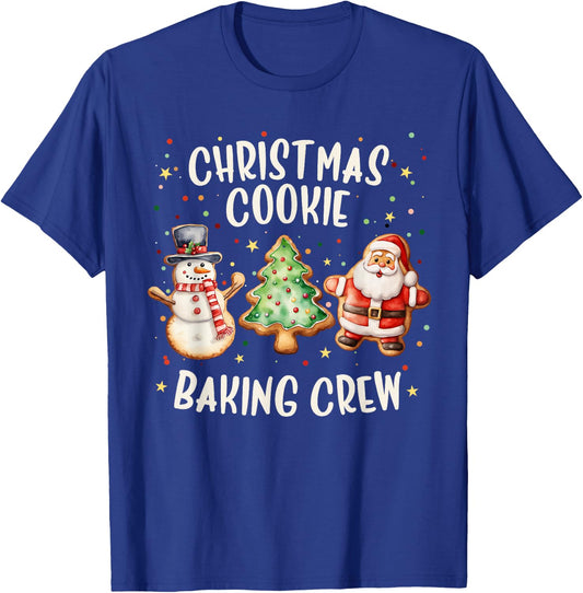 Gingerbread Team Kids Toddler Christmas Cookie Baking Crew T-Shirt - T-Shirt | Royal