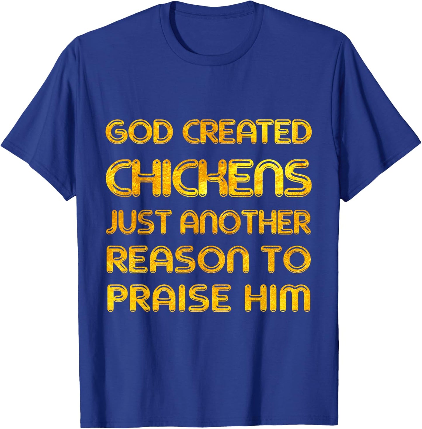 Funny Chicken Lover Farmer Christian Believer Jesus Love T-Shirt - T-Shirt | Royal