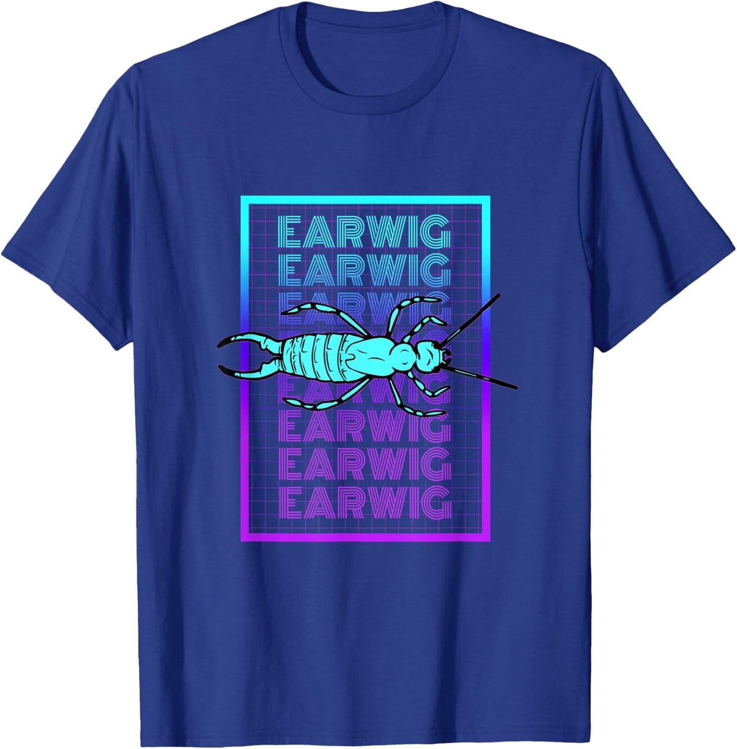 Earwig Scavenger Vintage Retro Earwig T-Shirt - T-Shirt | Royal