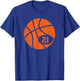 Basketball Classic Sport 21 Jersey Number Vintage Distressed T-Shirt - T-Shirt | Royal