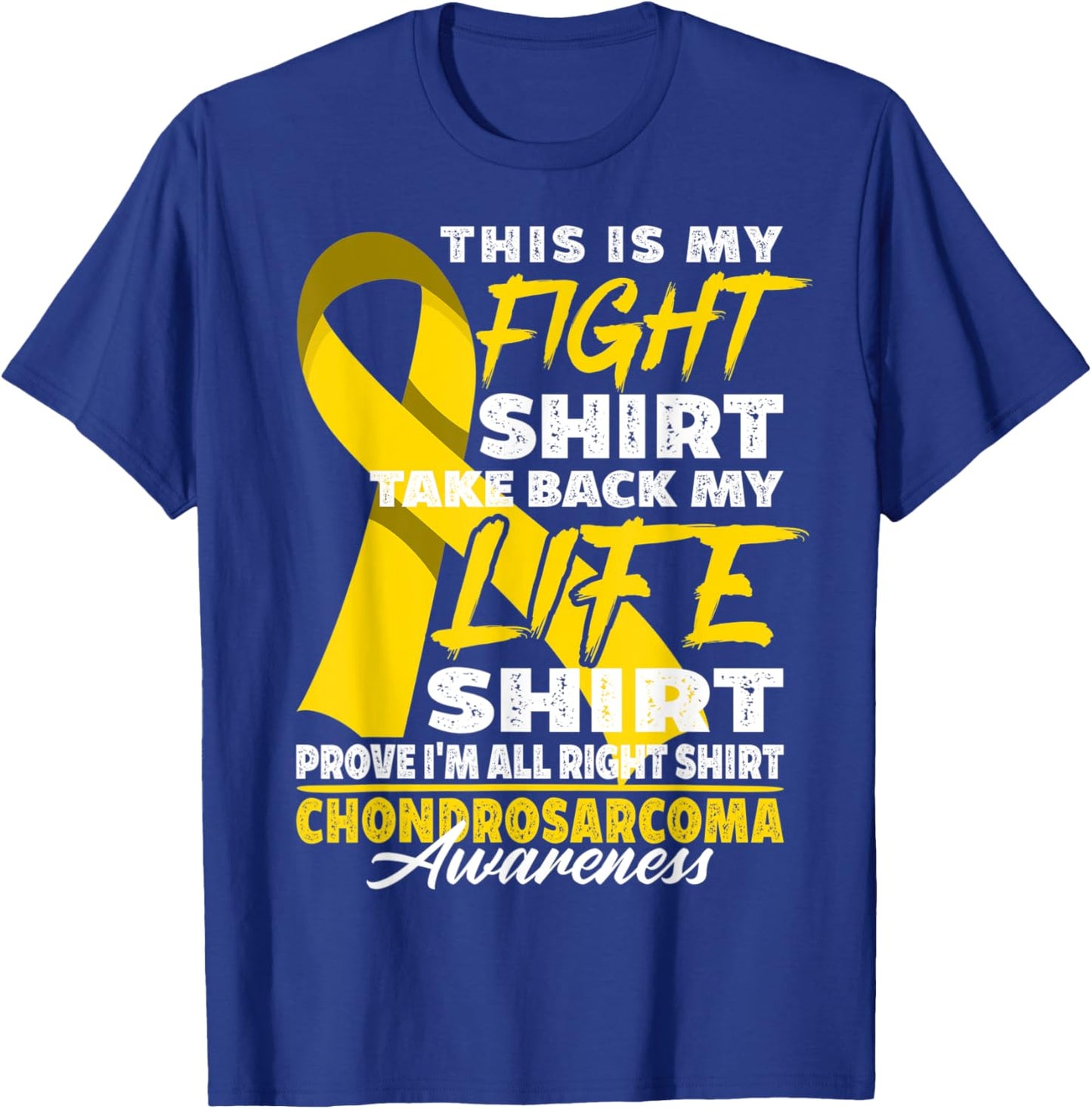 Bone Cancer I Awareness Fight Shirt I Chondrosarcoma T-Shirt - T-Shirt | Royal