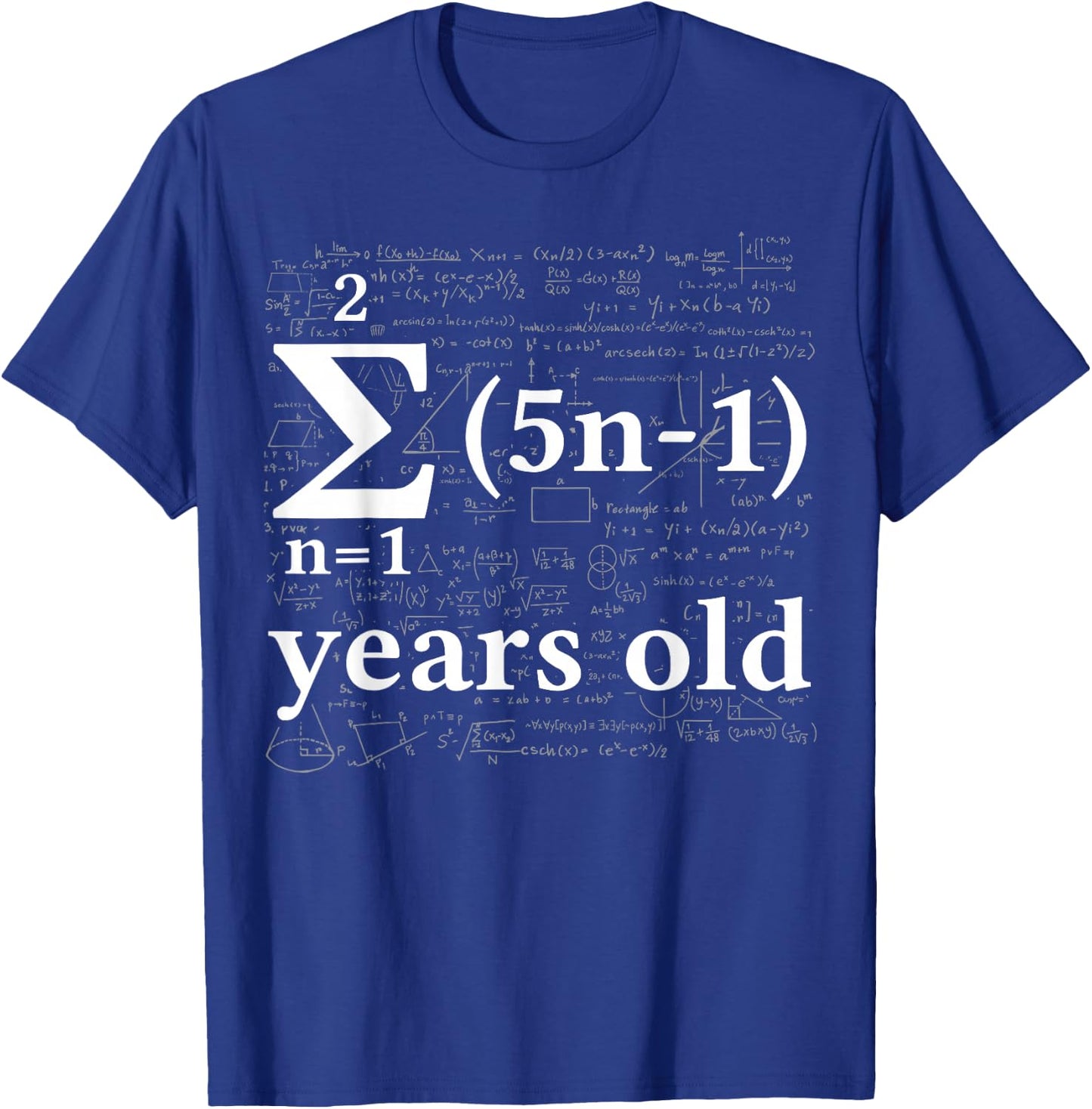 Math 13 Birthday Boy 13 yr 13 Year Old Boy 13th Birthday T-Shirt - T-Shirt | Royal