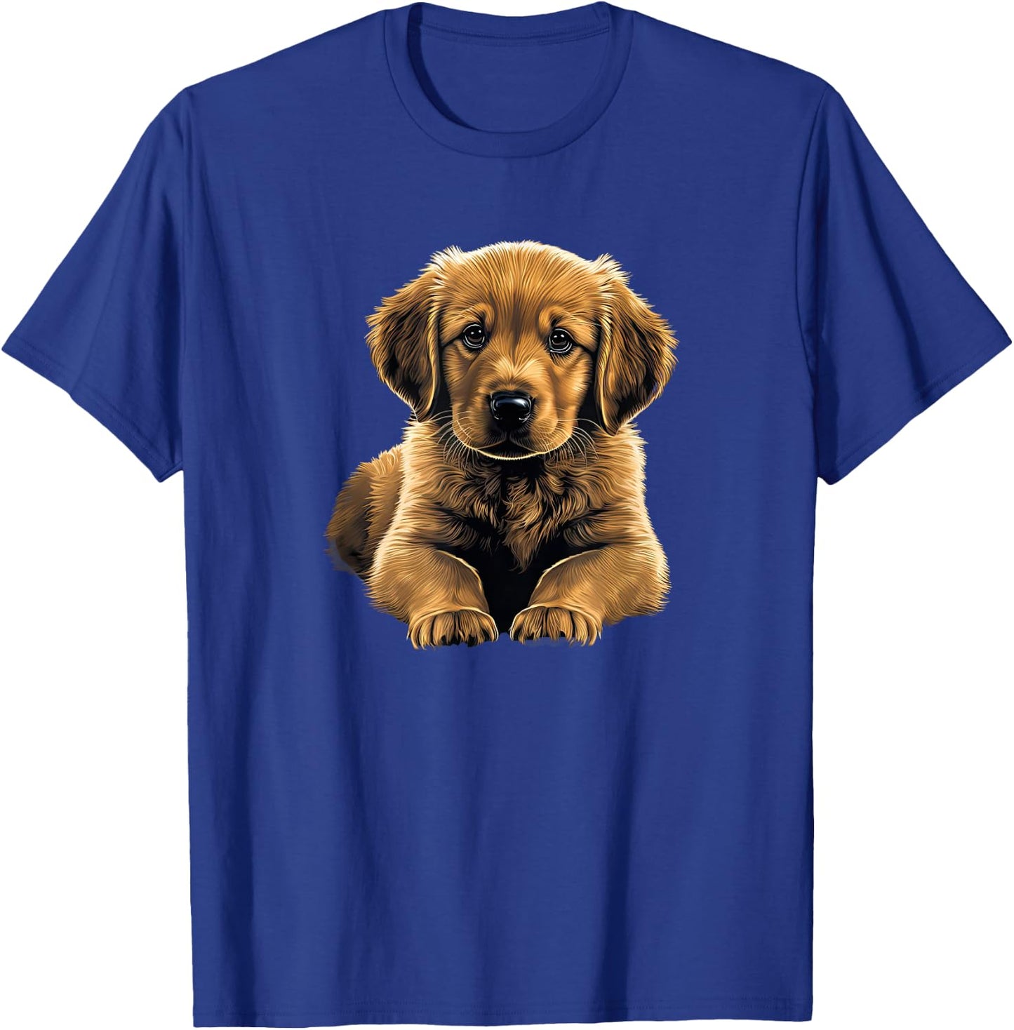 Funny Golden Retriever Puppy puppies T-Shirt - T-Shirt | Royal
