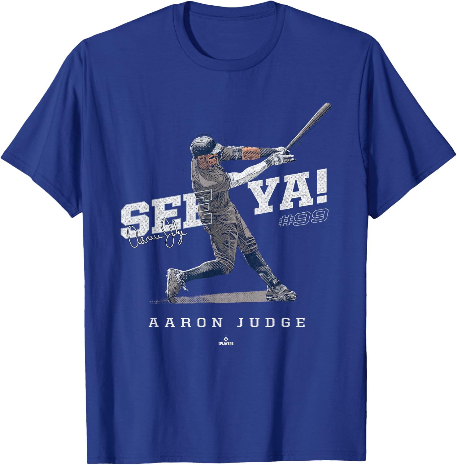 See Ya! Aaron Judge New York MLBPA T-Shirt - T-Shirt | Royal