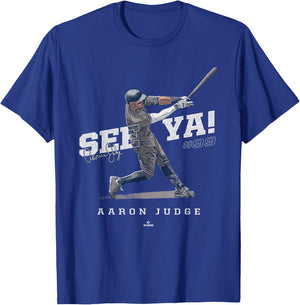 See Ya! Aaron Judge New York MLBPA T-Shirt - T-Shirt | Royal