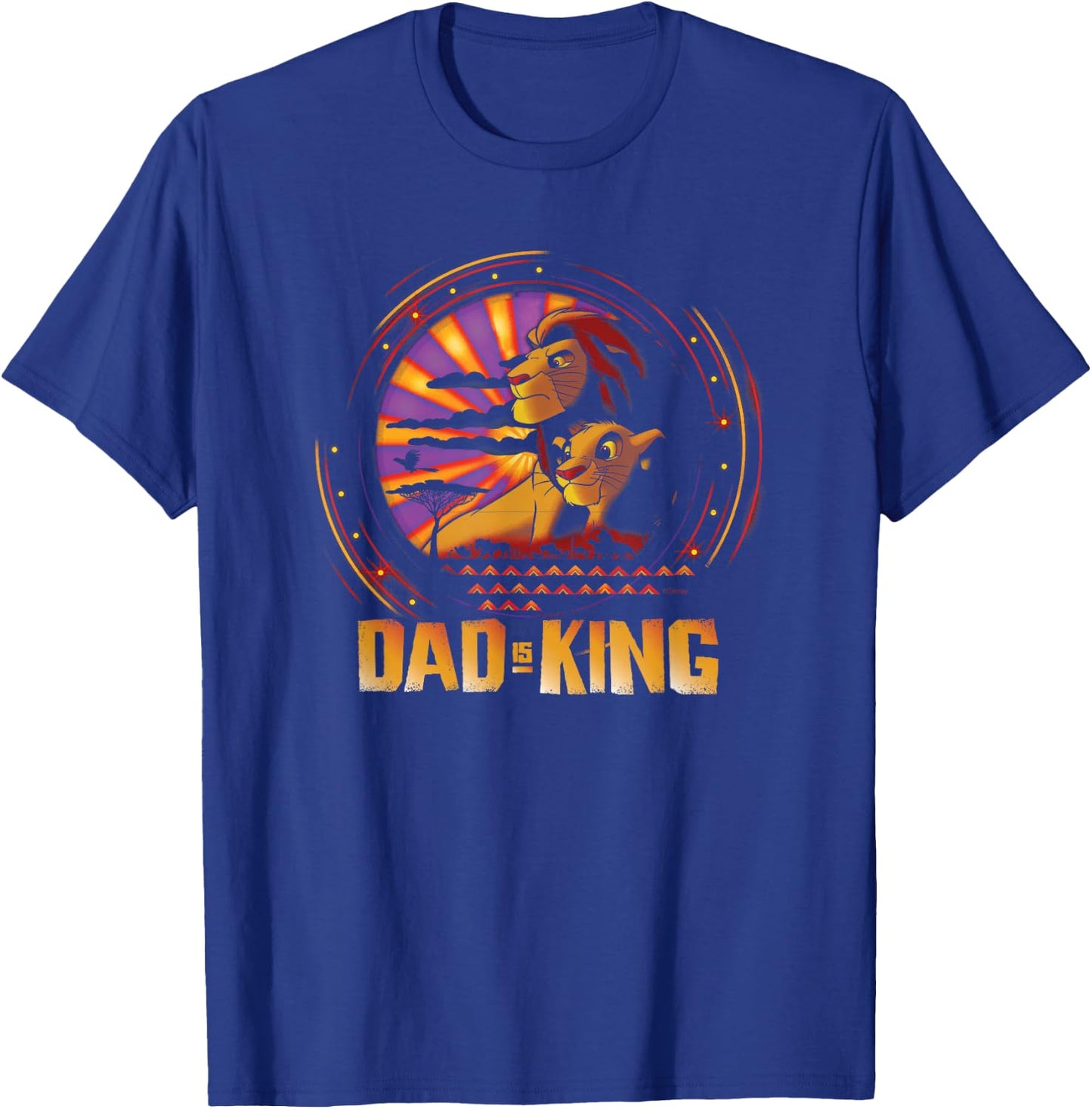 Disney The Lion King Dad is King Family Trip Father’s Day T-Shirt - T-Shirt | Royal