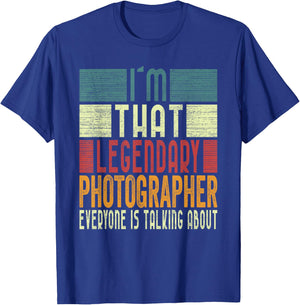 I´m That Legendary PhotographER Costume Adult T-Shirt - T-Shirt | Royal