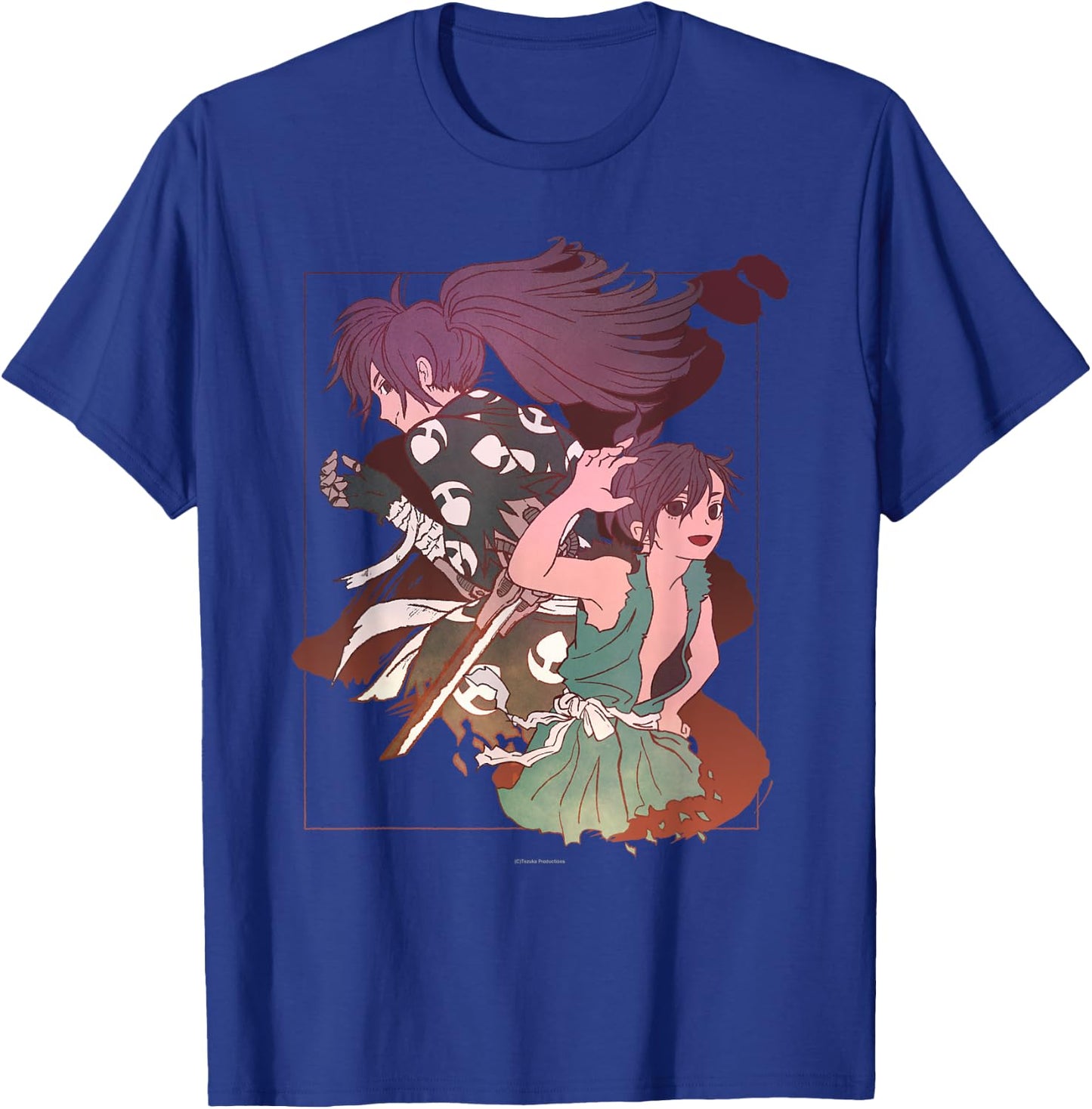 Tezuka Osamu World Dororo Anime , Women's, Black, Small, Short Sleeve, Classic Fit, Pull On, Round Collar, Modern Cartoon, Art, Birthday, Unique Graphic Design T-Shirt - T-Shirt | Royal