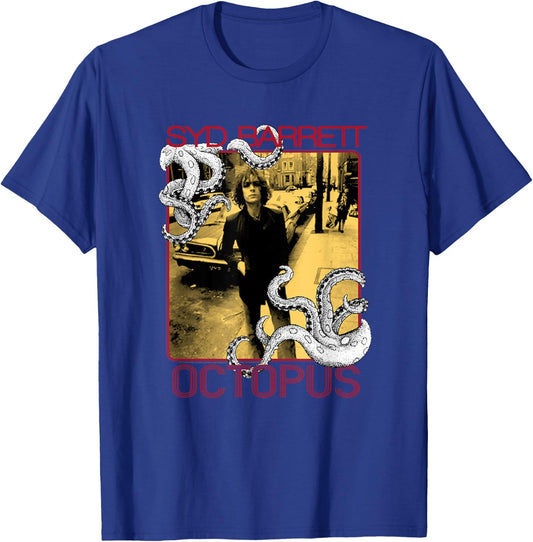 Syd Barrett -Adults Black Cotton 100% Small Classic Fit Short Sleeve Graphic T-Shirt - T-Shirt | Royal