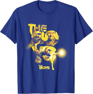 The Boys Yellow Character Collage Poster T-Shirt - T-Shirt | Royal