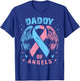 Daddy of Angels Pregnancy Miscarriage Child Loss Pink Blue T-Shirt - T-Shirt | Royal