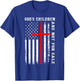 God's Children Are Not For Sale Christian USA Flag T-Shirt - T-Shirt | Royal
