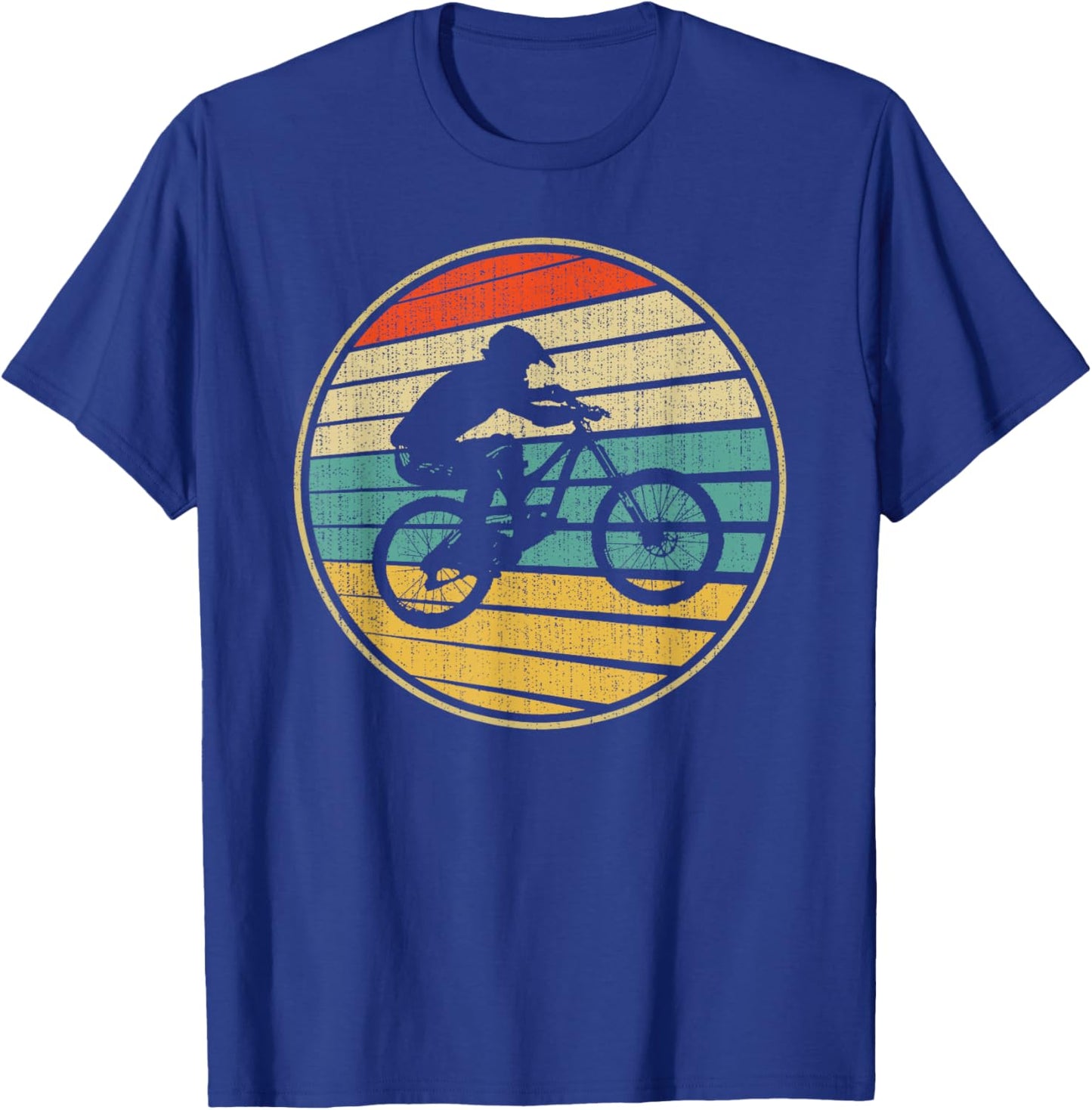 Vintage BMX Rider Retro Bike Bicycle Stunt Racing 70s 80s T-Shirt - T-Shirt | Royal