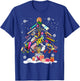 Paintbrush Christmas Tree Decor Xmas for Artist Art Teacher Women T-Shirt - T-Shirt | Royal