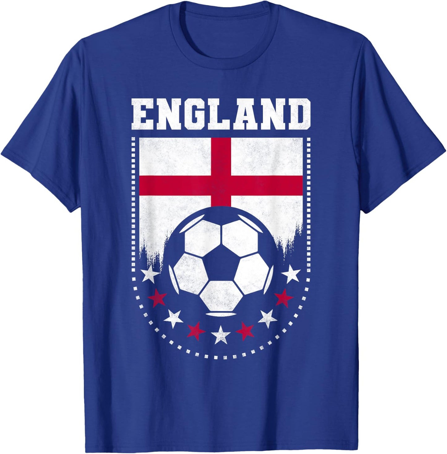 England Flag Soccer Fan T-Shirt - T-Shirt | Royal