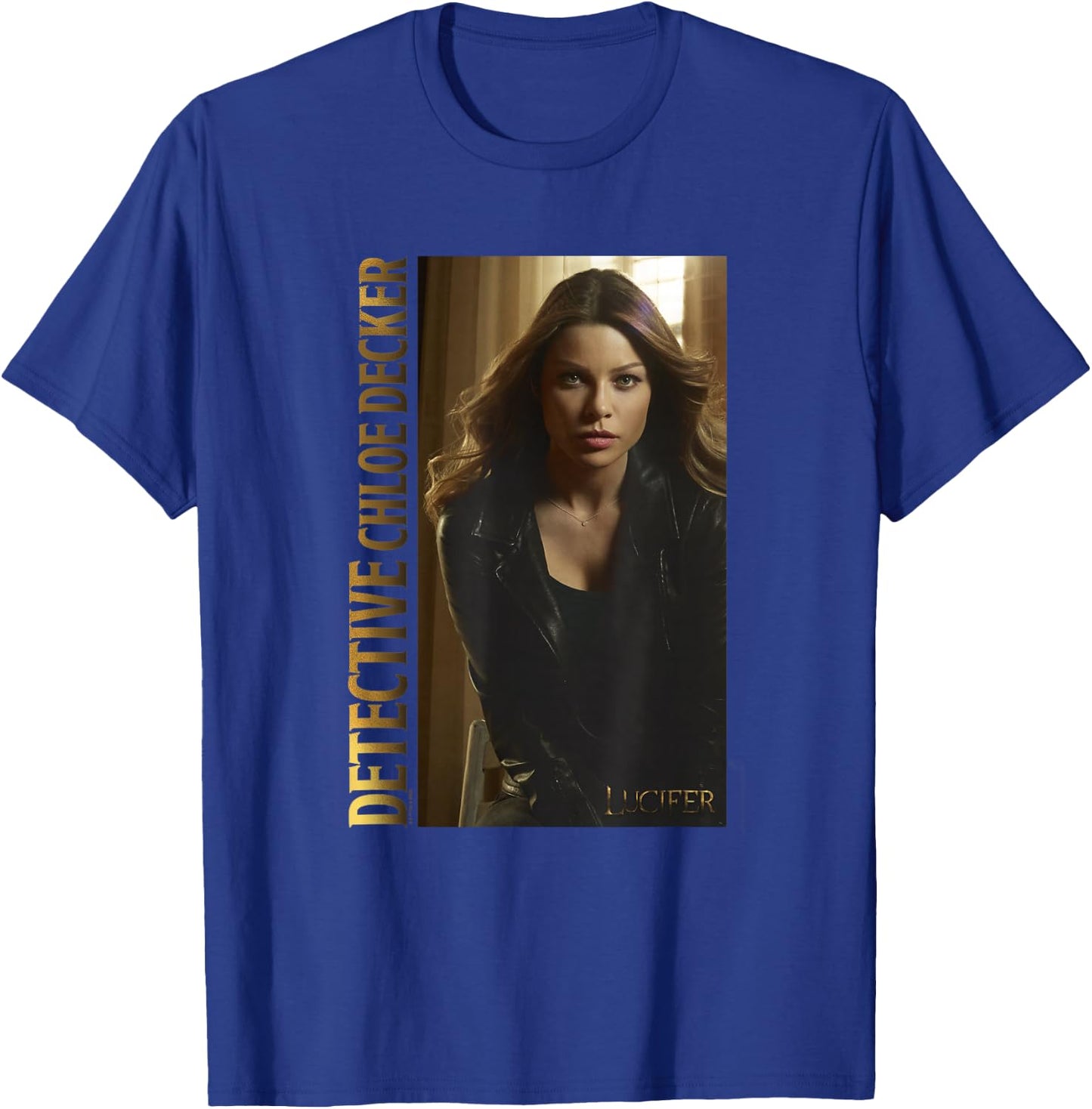 Lucifer Detective Chloe Decker Gold Series Poster T-Shirt - T-Shirt | Royal