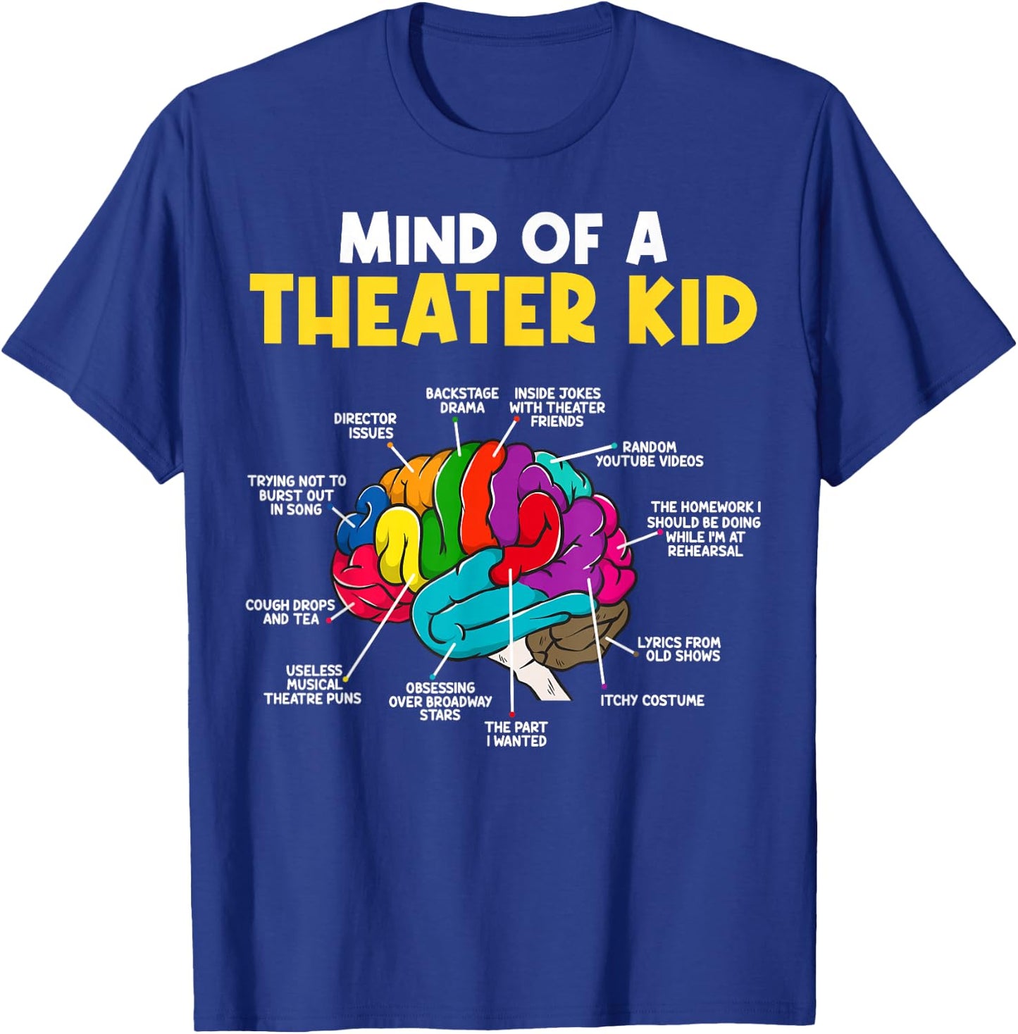 Mind of a Theater Kid T-Shirt - T-Shirt | Royal