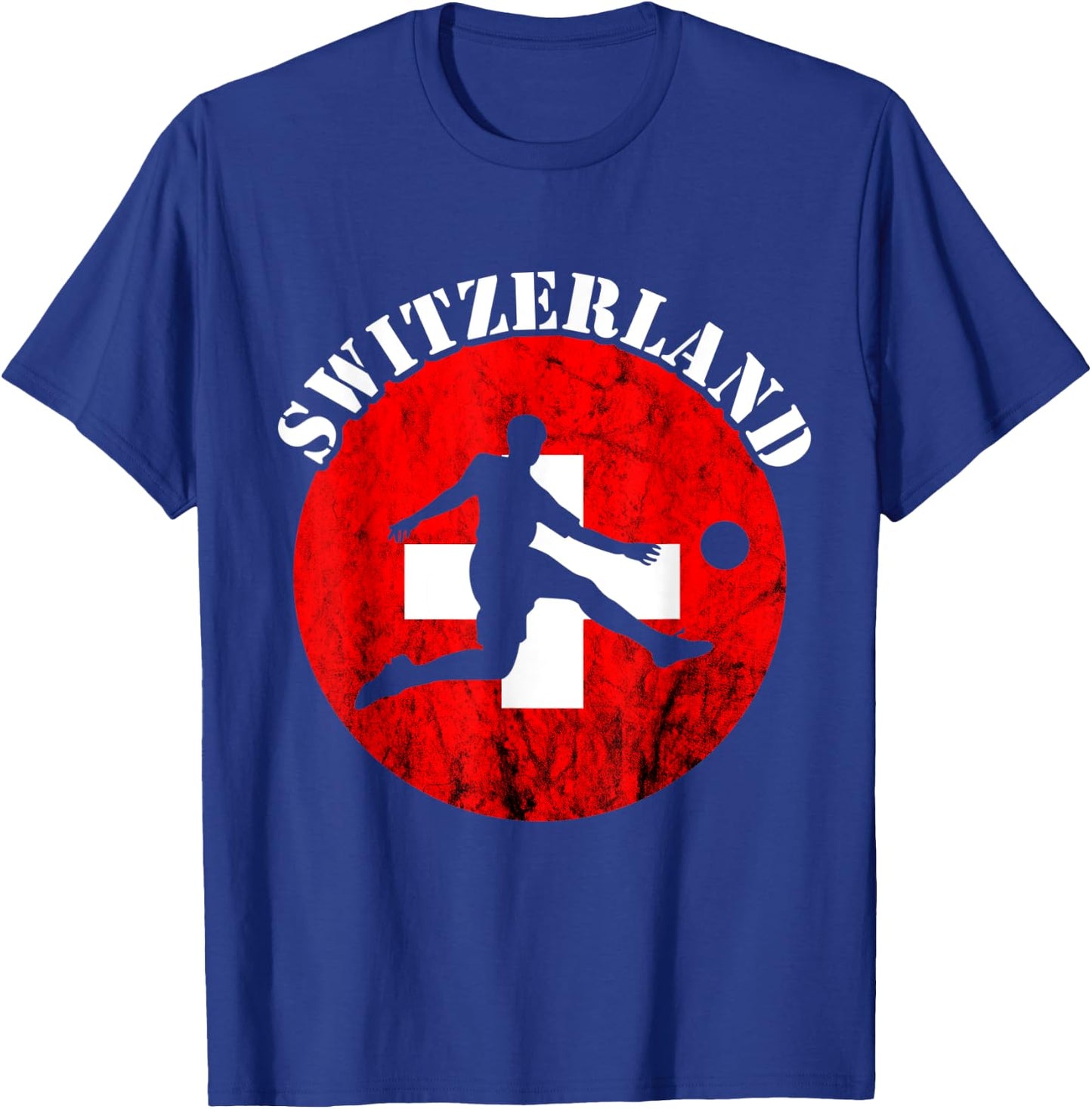 Switzerland Flag Swiss Football Team Swiss Flag Swiss Pride T-Shirt - T-Shirt | Royal