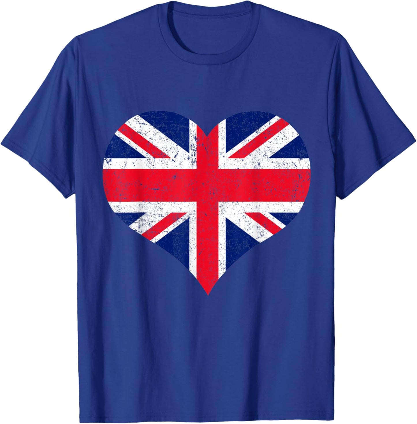 Union Jack - British Flag - Union Flag Heart - Queen T-Shirt - T-Shirt | Royal