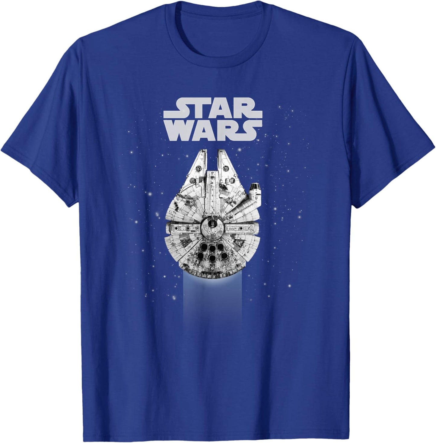 Star Wars Millennium Falcon Galactic Top Down Poster T-Shirt - T-Shirt | Royal