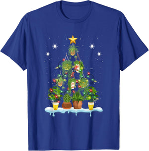Xmas Tree Gardening Potted Plant Christmas Tree Gardener T-Shirt - T-Shirt | Royal
