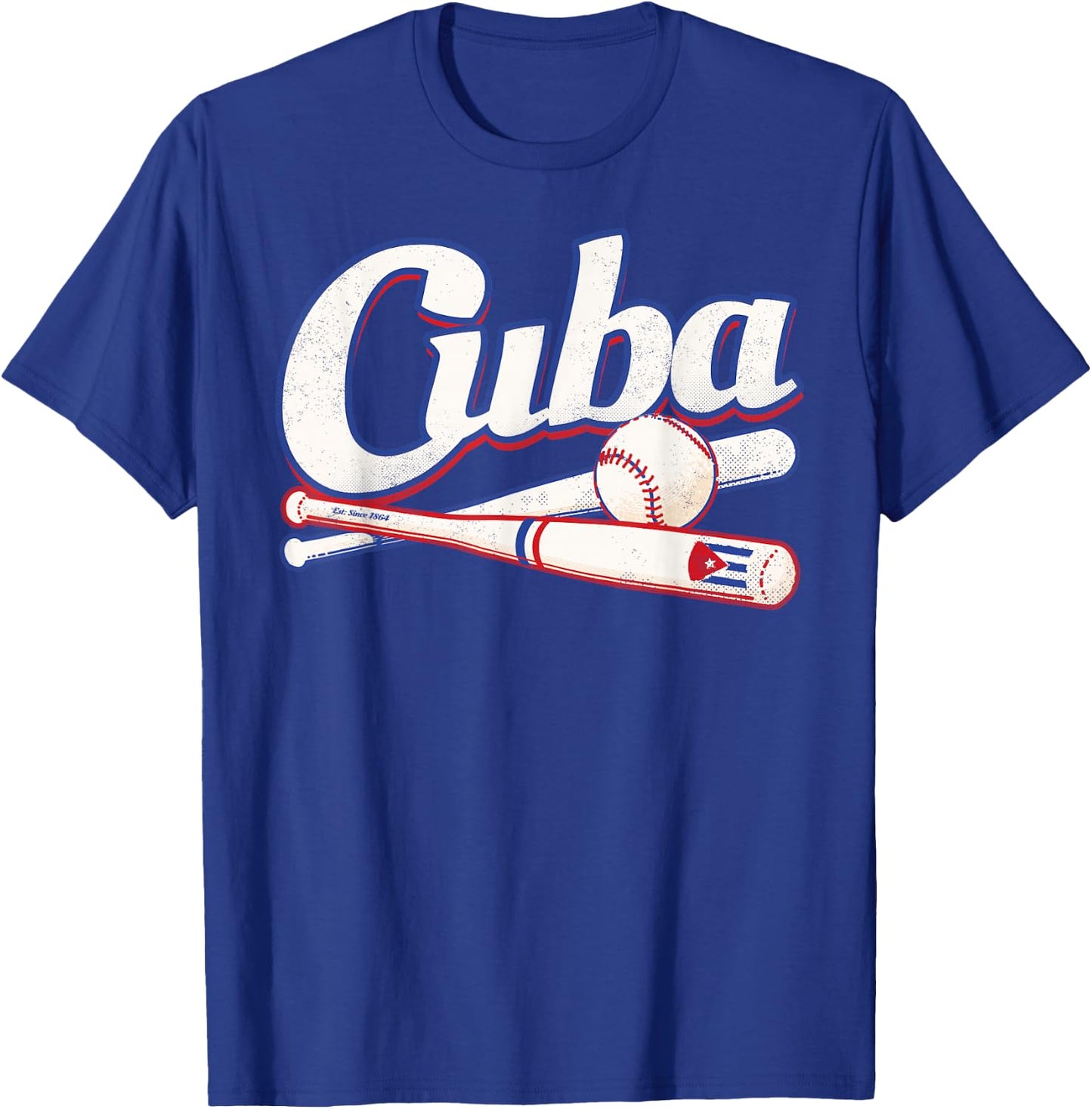 Cuba Baseball Shirt Fan Cuban Flag Sport Team Graphic T-Shirt - T-Shirt | Royal