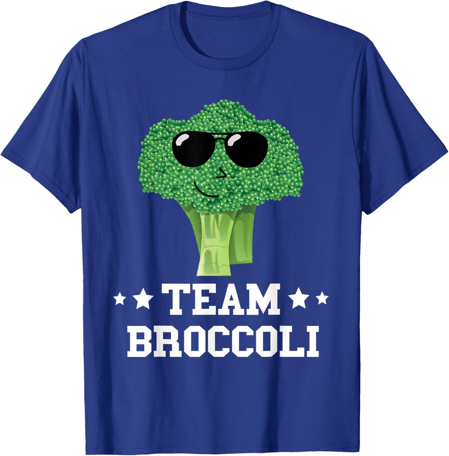 Team Broccoli Sunglass Vegan Green Vegetable Broccoli Lover T-Shirt - T-Shirt | Royal