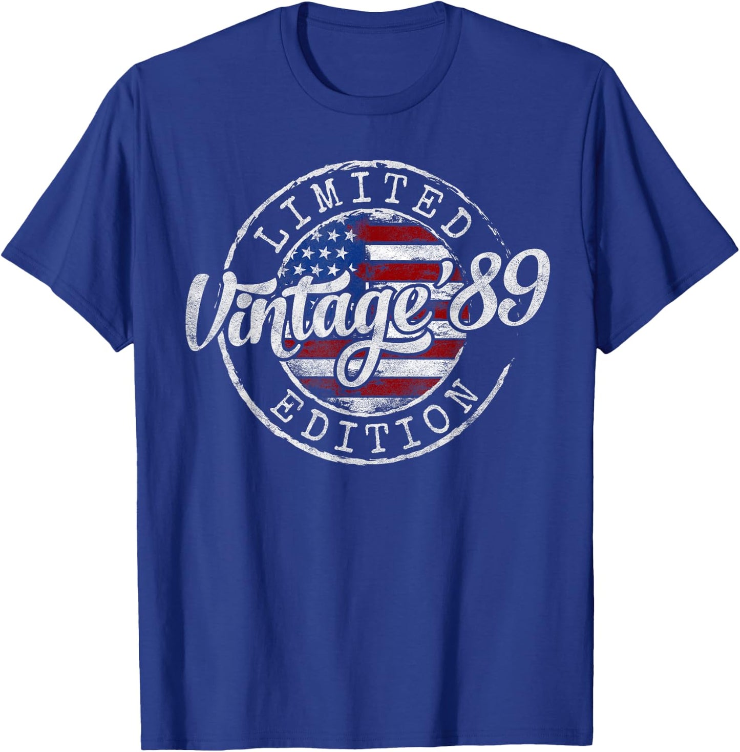 Vintage 1989 36th Birthday Gifts Women 36 Year Old T-Shirt - T-Shirt | Royal