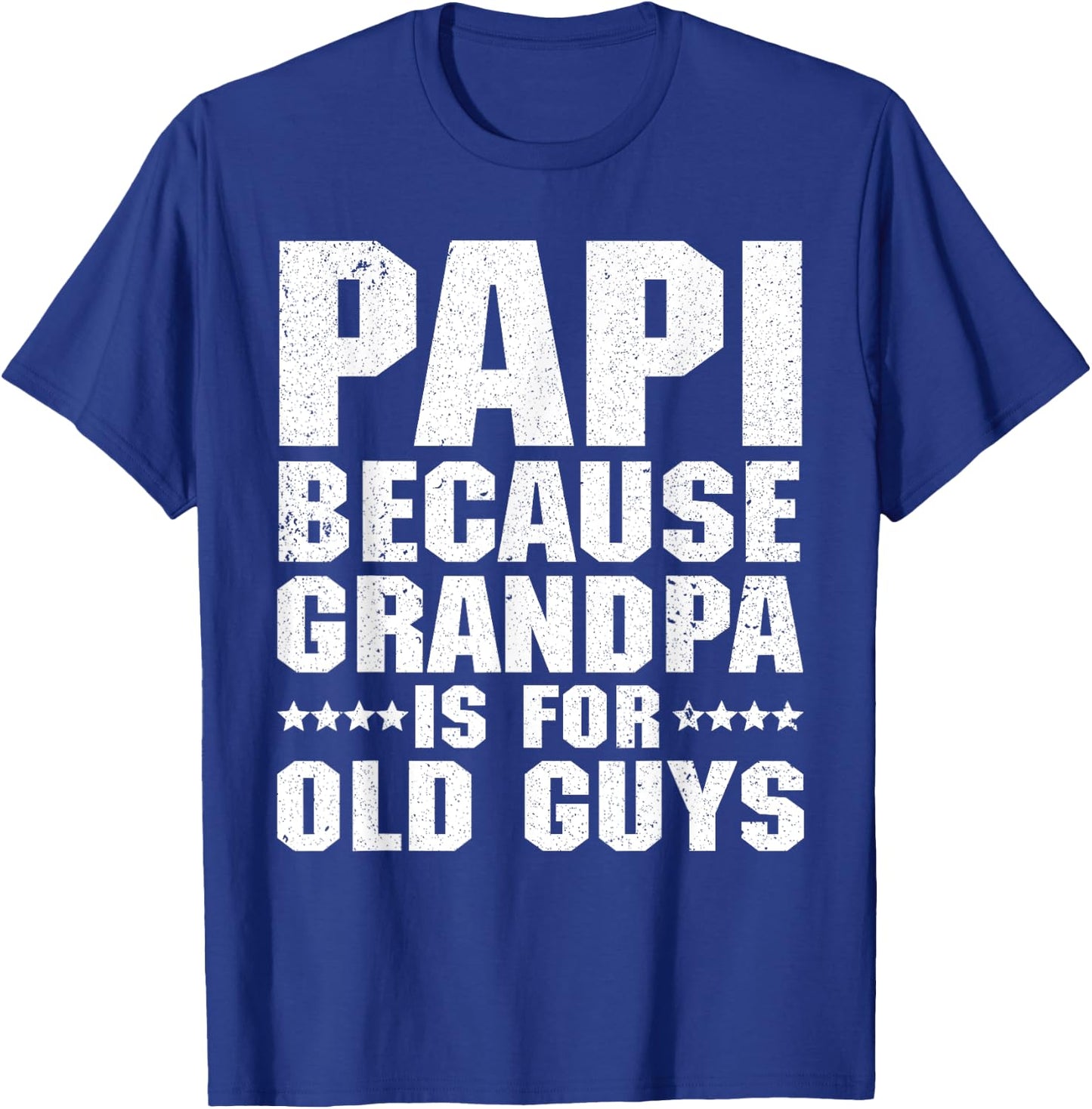 Cool Papi Design For Papi Men Grandpa Parent Father's Day T-Shirt - T-Shirt | Royal