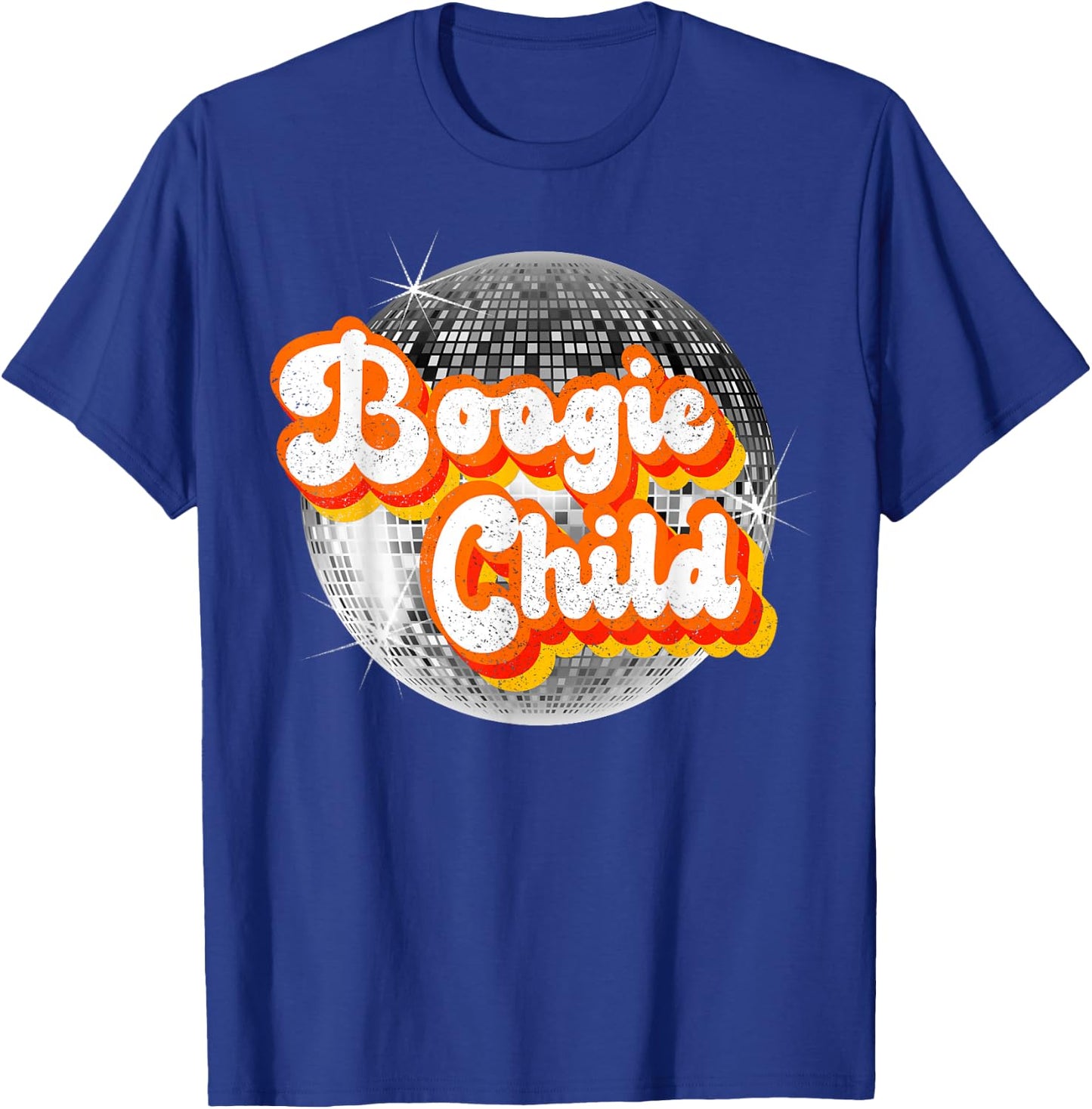 Funky Vintage Retro Disco Dancer 70s Boogie Child Party Time T-Shirt - T-Shirt | Royal