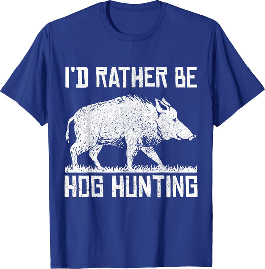 Pig Hunting Wild Boar Wild Boar Hunter Vintage T-Shirt - T-Shirt | Royal