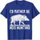 Pig Hunting Wild Boar Wild Boar Hunter Vintage T-Shirt - T-Shirt | Royal