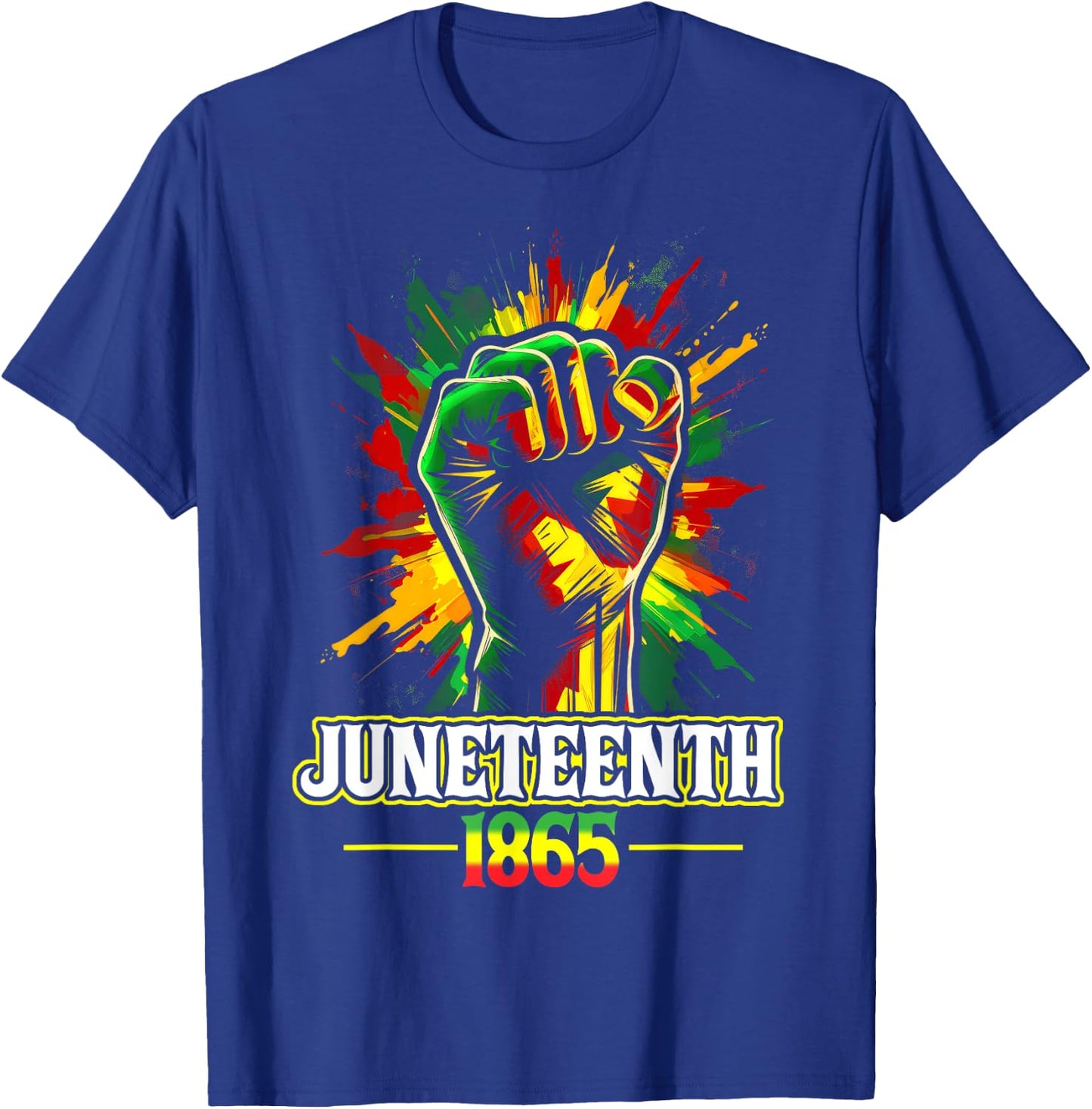 Juneteenth 1865 Black History African American Freedom T-Shirt - T-Shirt | Royal