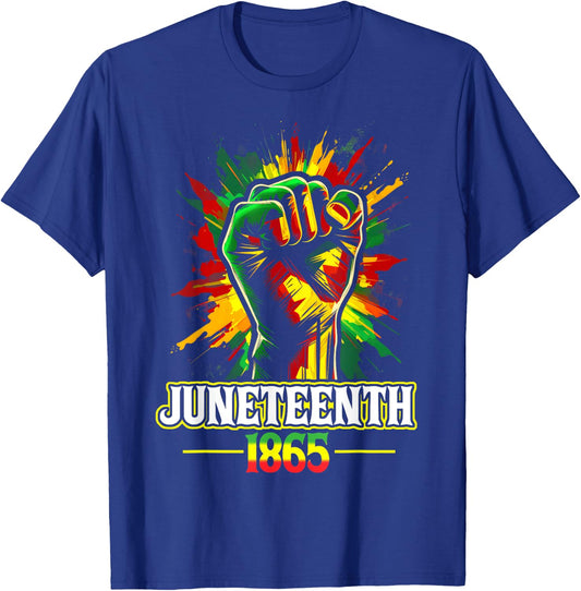 Juneteenth 1865 Black History African American Freedom T-Shirt - T-Shirt | Royal