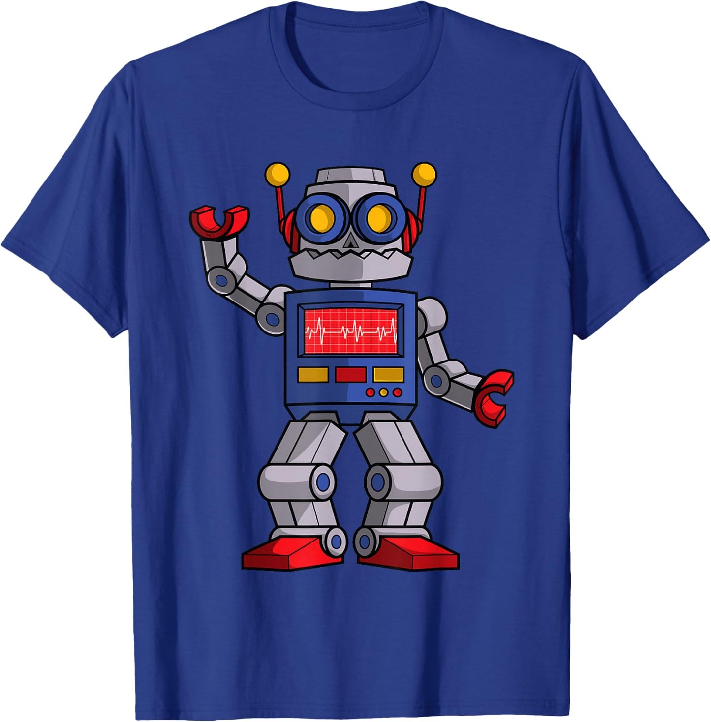 Funny Robot Design for Kids Boys Girls Robotics Bot Lovers Small T-Shirt - T-Shirt | Royal