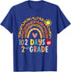 102 Day Of 2nd Grade Rainbow 102 Days Of Second Grade T-Shirt - T-Shirt | Royal
