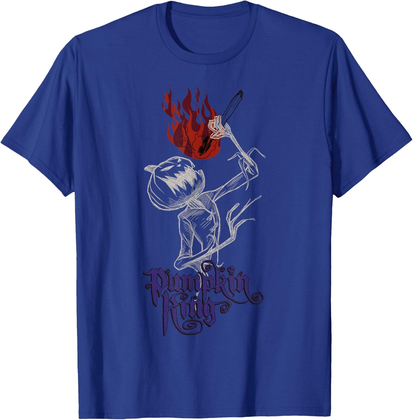 Disney The Nightmare Before Christmas Pumpkin King Torch T-Shirt - T-Shirt | Royal