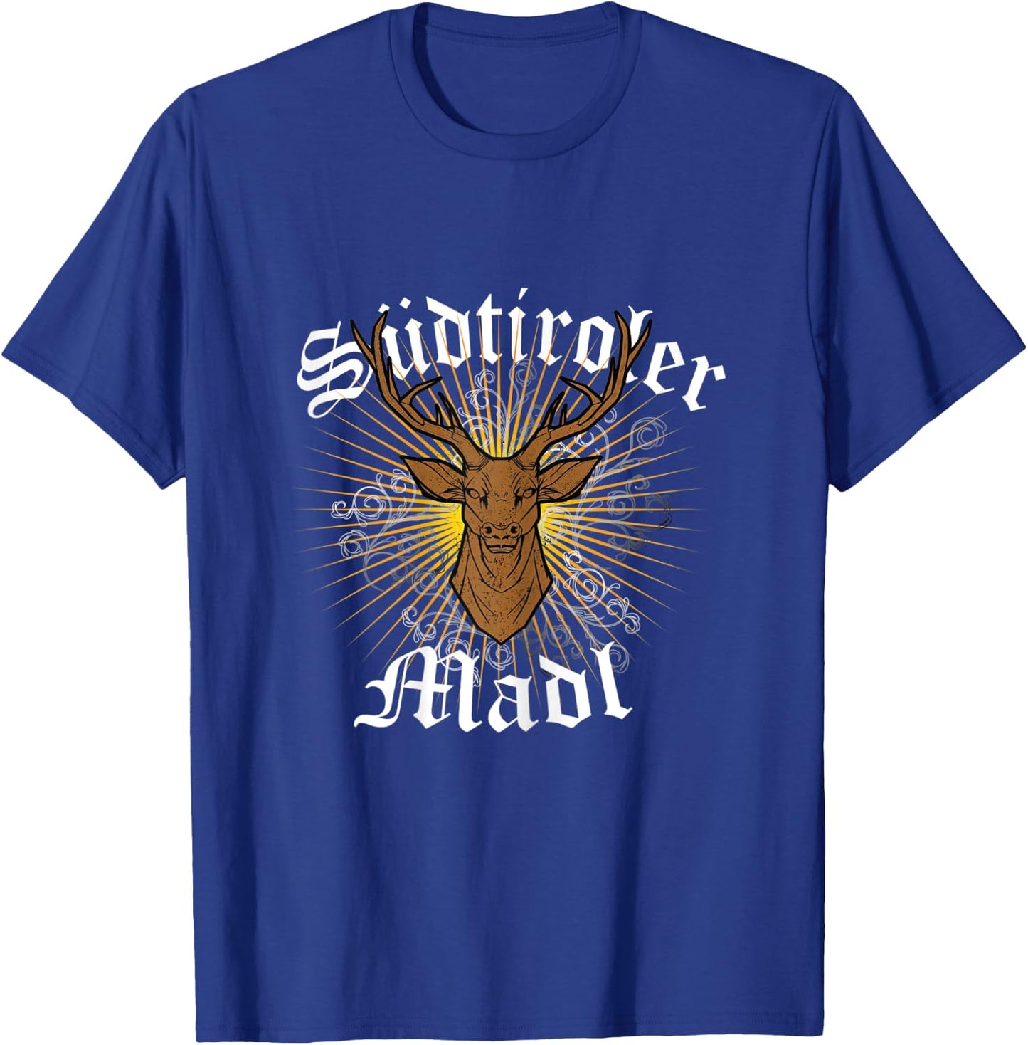 South Tyrol Women's with Stag Head South Tyrolean T-Shirt - T-Shirt | Royal