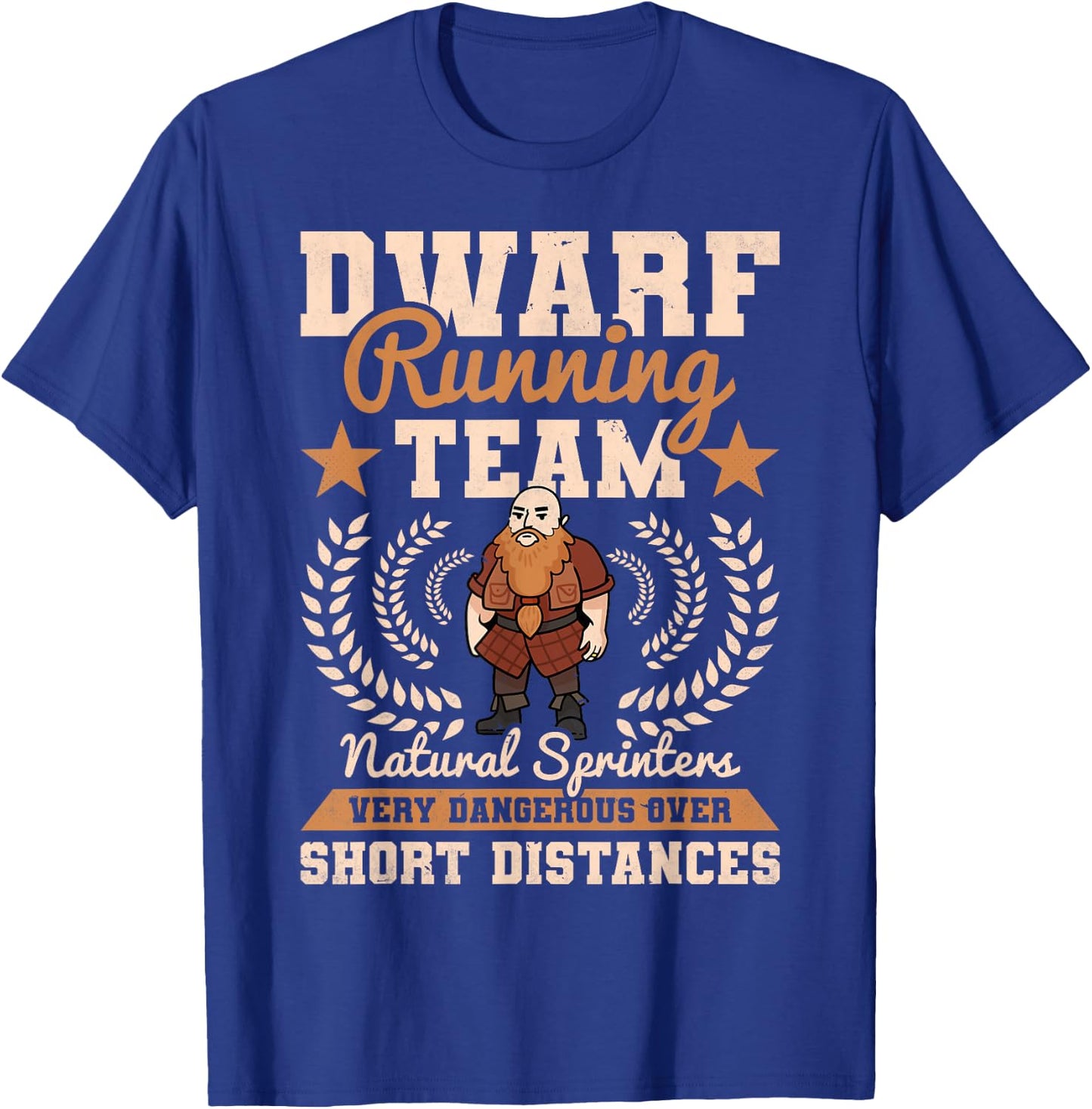 Dwarf Running Team Natural, Mythical Creatures, Monster T-Shirt - T-Shirt | Royal
