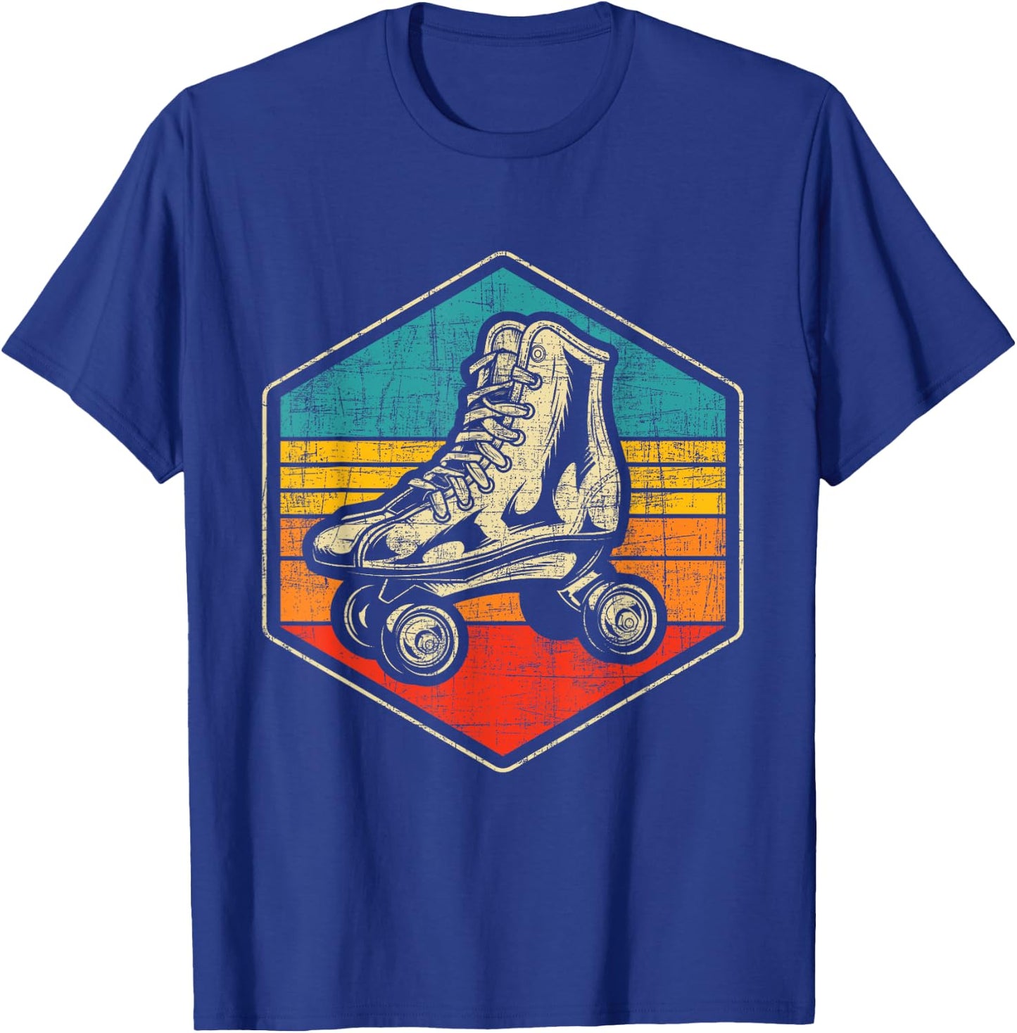 Retro Vintage Roller Skating Enthusiast - Skaters Skates T-Shirt - T-Shirt | Royal