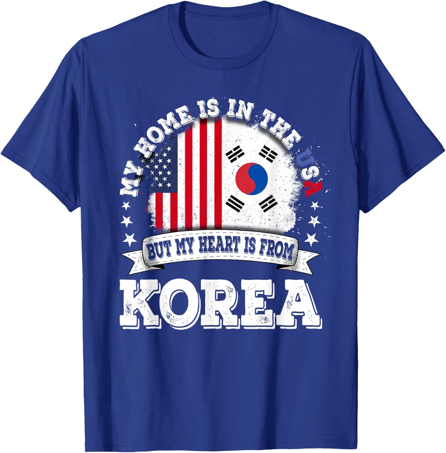 American Korea Flag T-Shirt - T-Shirt | Royal