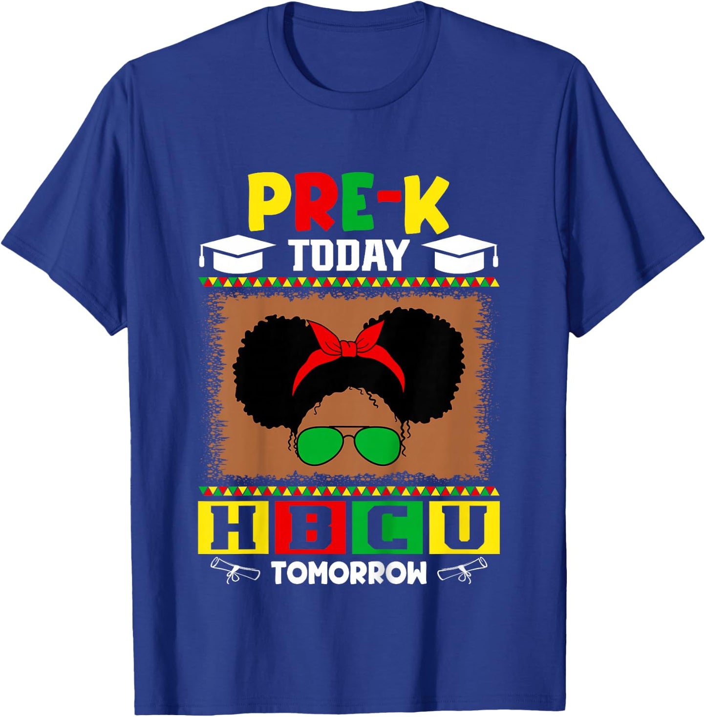 Pre-K Today HBCU Tomorrow Future HBCU Grad Kids T-Shirt - T-Shirt | Royal