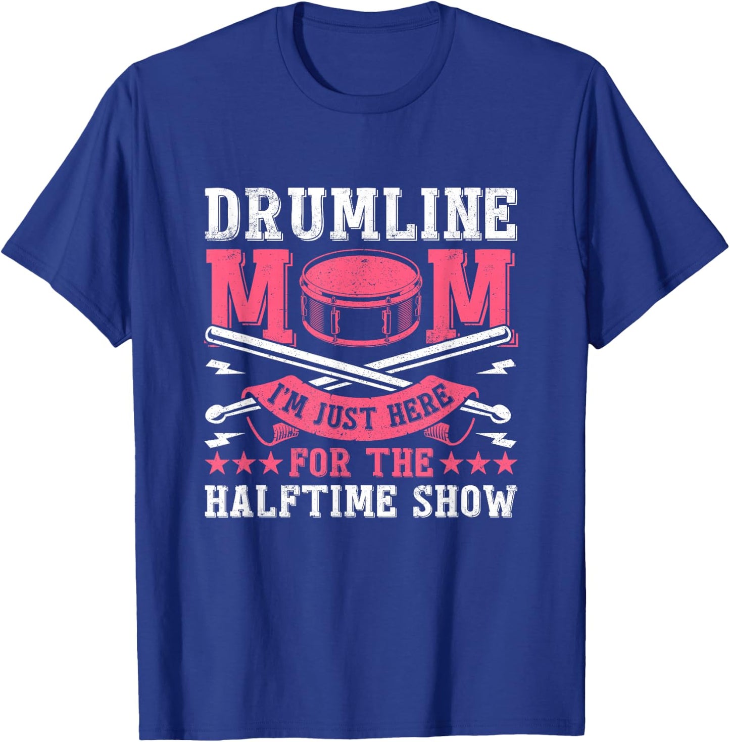 Drumline Mom - Snare Drum Drummer Marching Band Drumming T-Shirt - T-Shirt | Royal