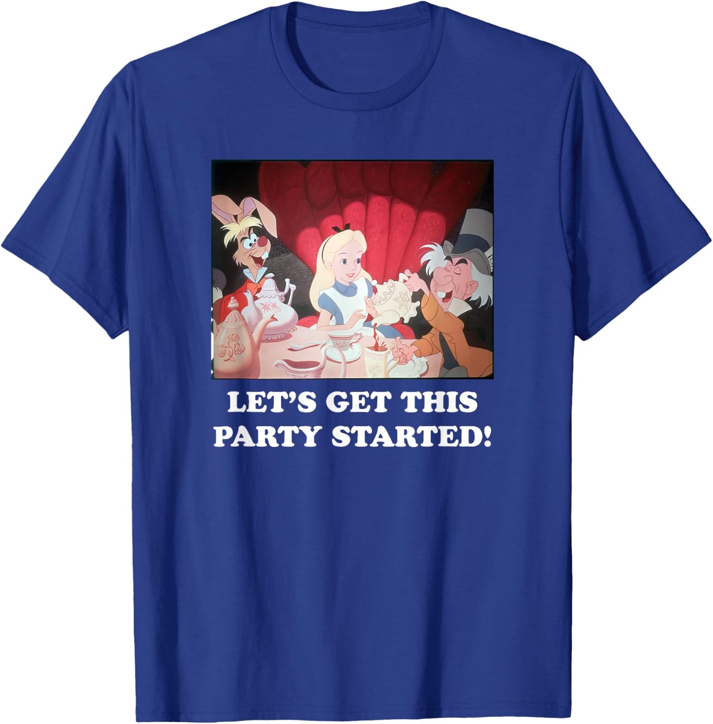 Disney Alice in Wonderland Mad Hatter Tea Party Panel T-Shirt - T-Shirt | Royal
