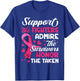 Breast Cancer Support Admire Honor Breast Cancer Awareness T-Shirt - T-Shirt | Royal