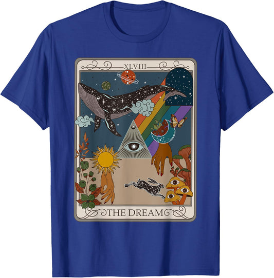 The Dream Tarot Card Dark Academia Eye Aesthetic Cottagecore T-Shirt - T-Shirt | Royal