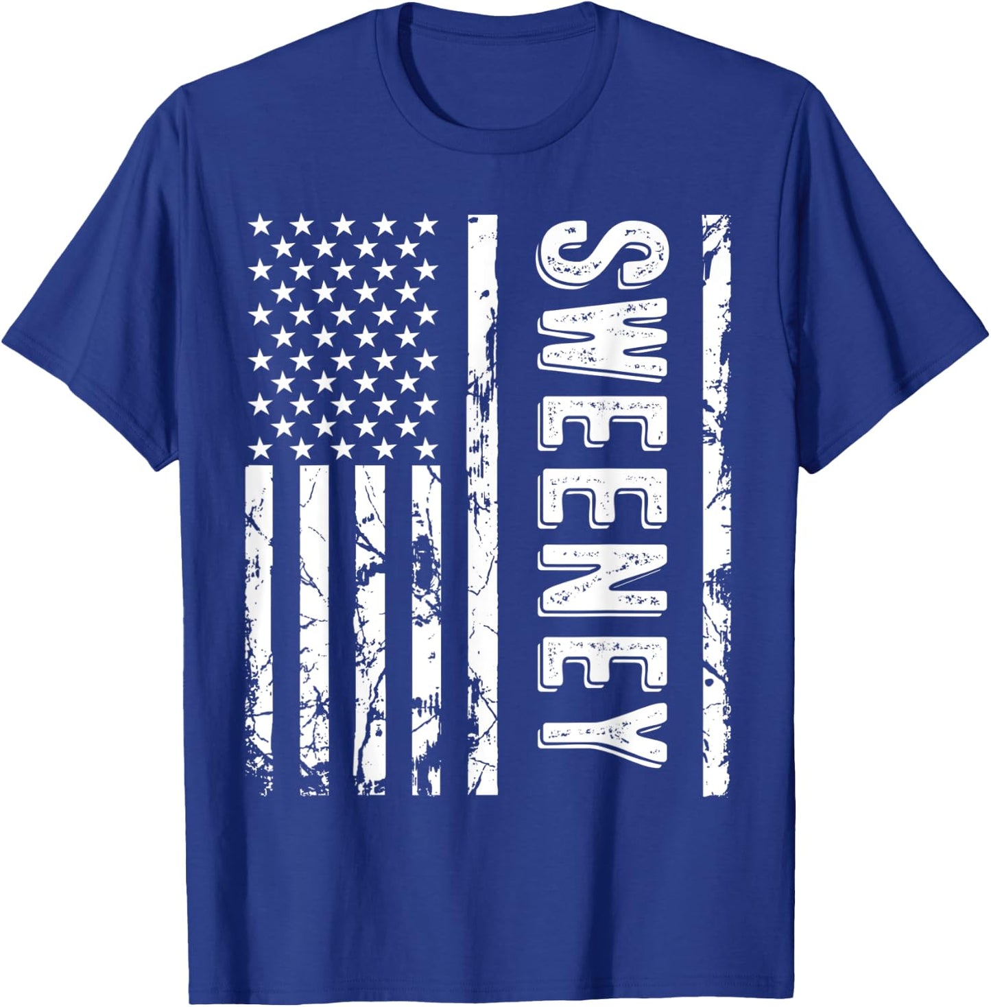 Sweeney Last Name Funny Surname Team Sweeney Family Reunion T-Shirt - T-Shirt | Royal