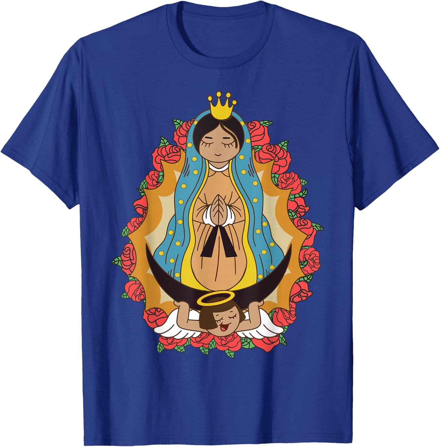 Cute Virgen de Guadalupe for Kids Women Our Lady Guadalupe T-Shirt - T-Shirt | Royal