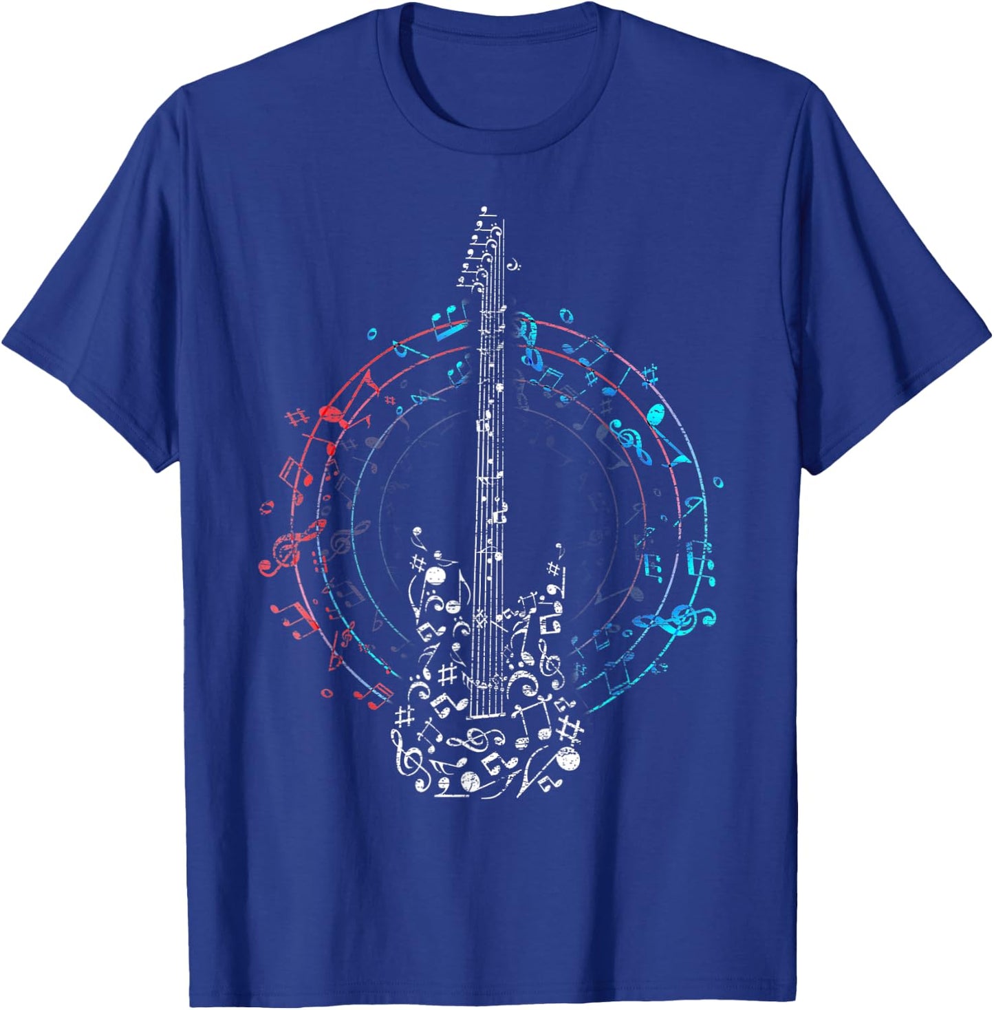 Clef as a guitar T-Shirt - T-Shirt | Royal